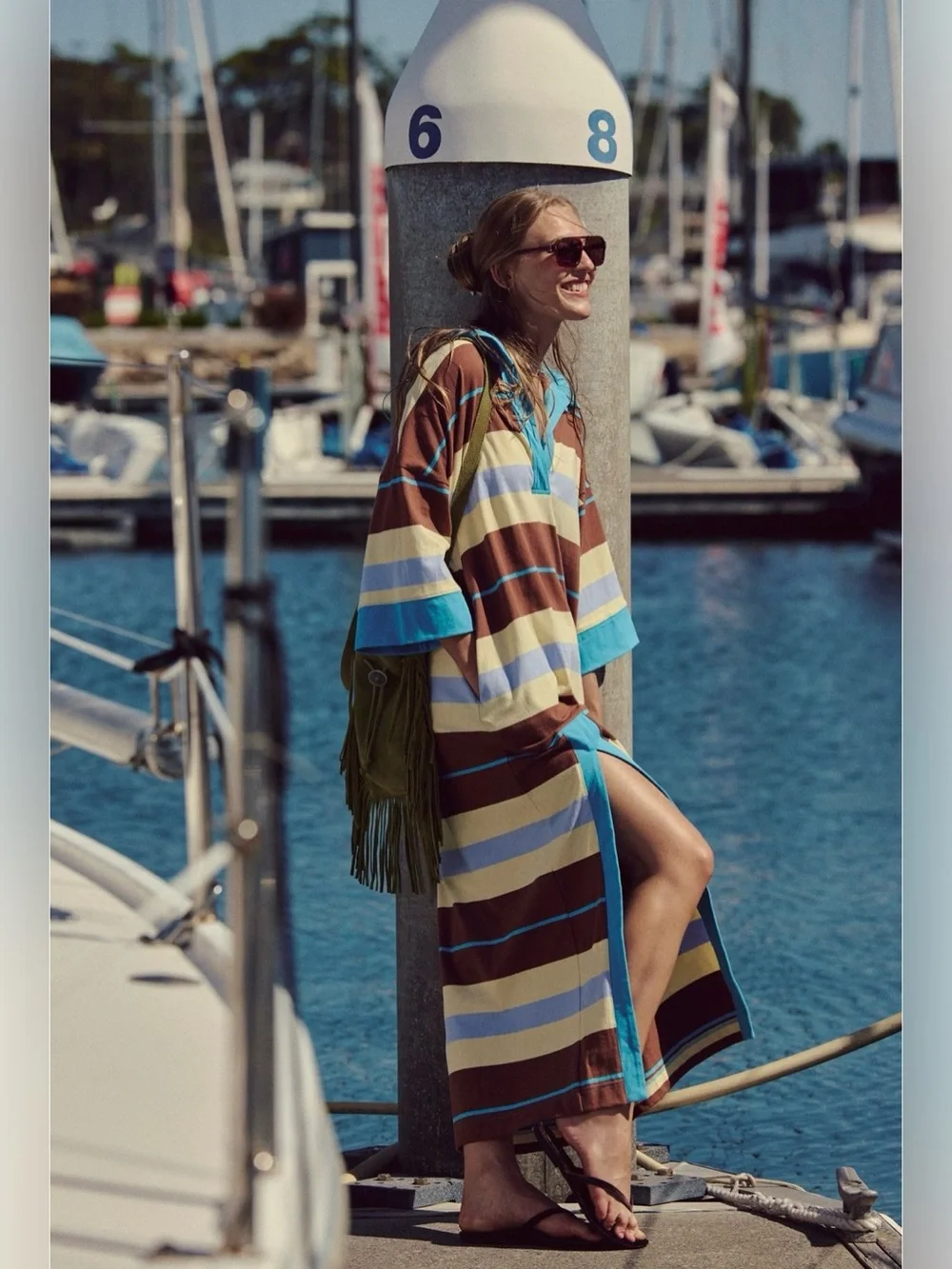 Free people Jaskon Rugby Midi Dress